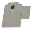 GREEN AND WHITE STRIPED REVER BLOUSE (SINGLE)
