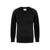Premium Knitted V-Neck Jumper - Black