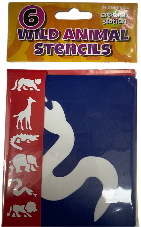 WILD ANIMAL STENCILS CREATION STATION
