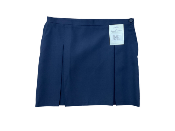 SALE - BOX PLEAT SKIRT NAVY
