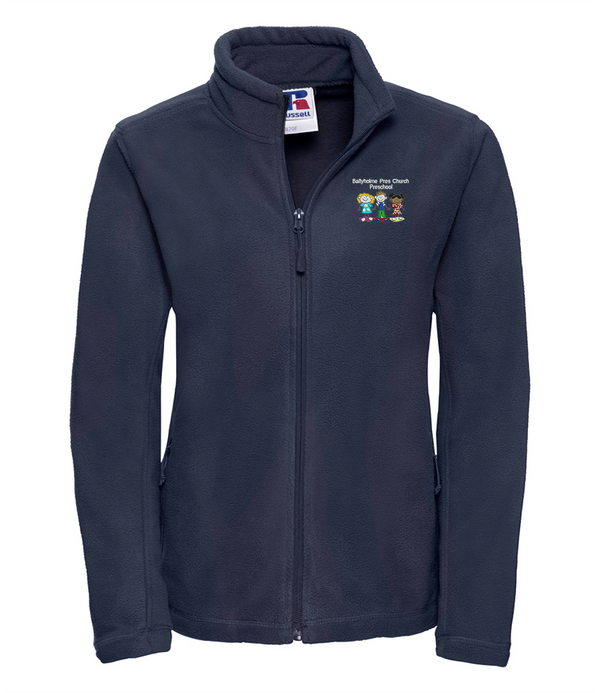 Full Zip Fleece (Female Fit) - Navy - Ballyholme PreSchool Staff
