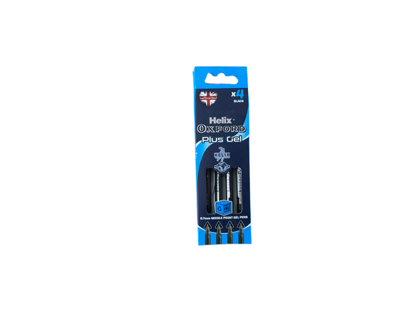 OXFORD PLUS GEL 4PK BLACK/BLUE