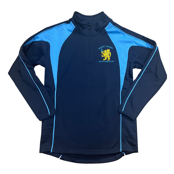 BANGOR ACADEMY 1/4 ZIP PE TOP 1st-5th