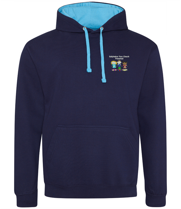 Contrast Hoodie - Ballyholme Preschool Staff