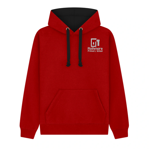 Rathmore-P.S. Staff: Contrast Hoodie (Red / Black)