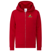 Premium Cotton-Rich Zipped Hoodie (Red) - Groomsport Playgroup Staff