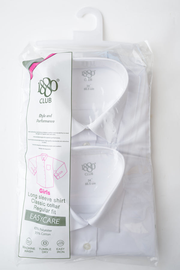 1880 REGULAR FIT LONG SLEEVE BLOUSE 2PK