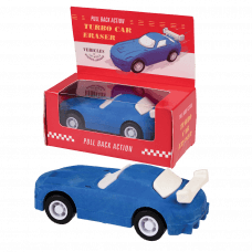 BLUE PULL BACK SUPER CAR ERASER