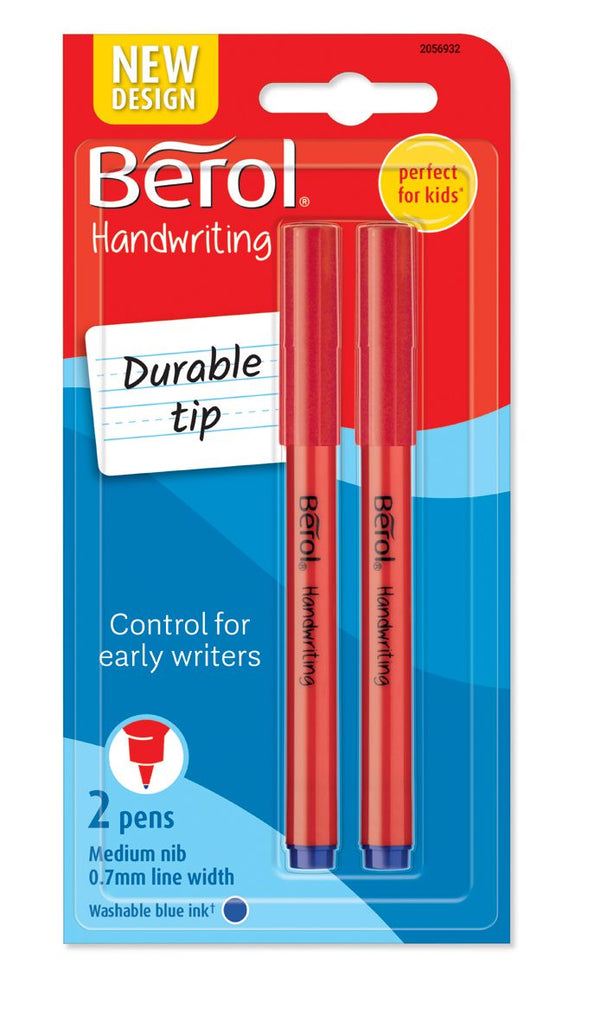 BEROL HANDWRITING PENS (2) - BLUE