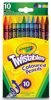 CRAYOLA TWISTABLES COLOURED PENCILS (10)