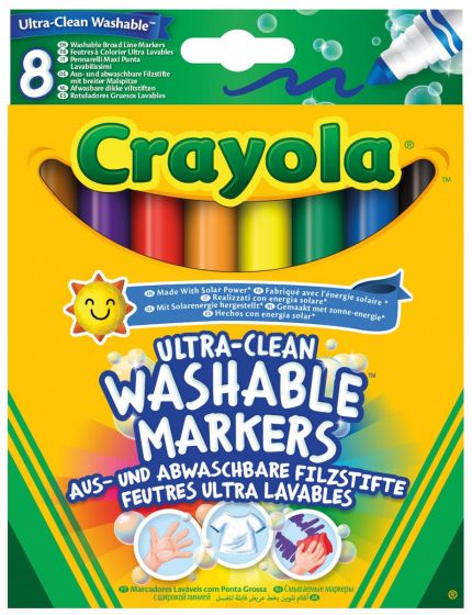 CRAYOLA 8 WASHABLE MARKERS