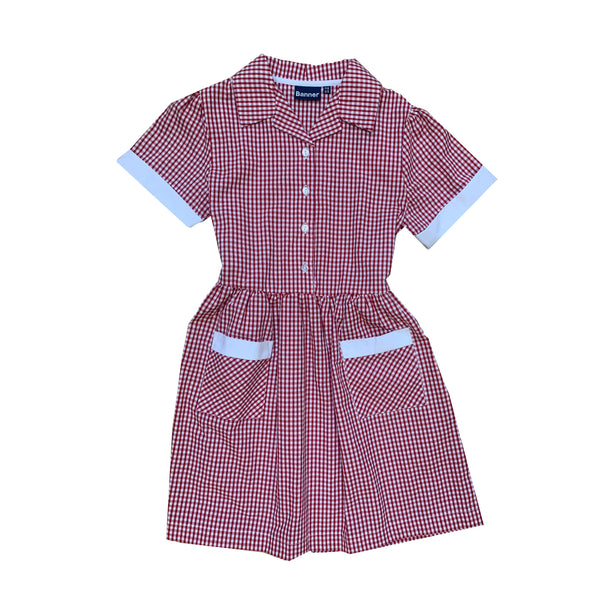 GINGHAM SUMMER DRESS - RED