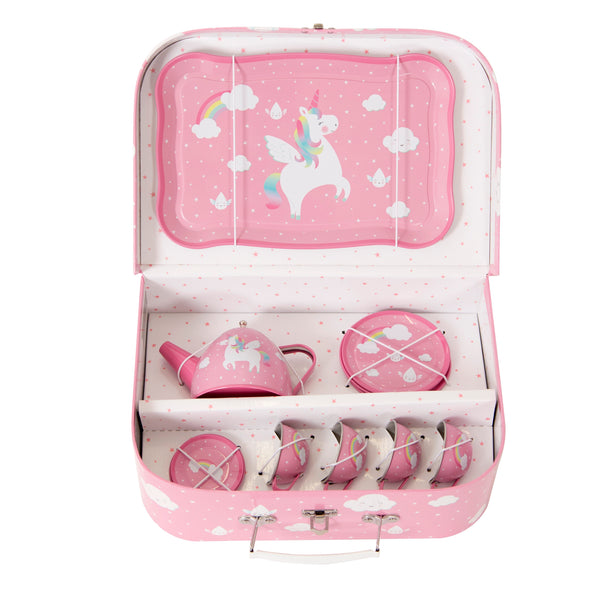 RAINBOW UNICORN KID'S TEA SET - SASS & BELLE