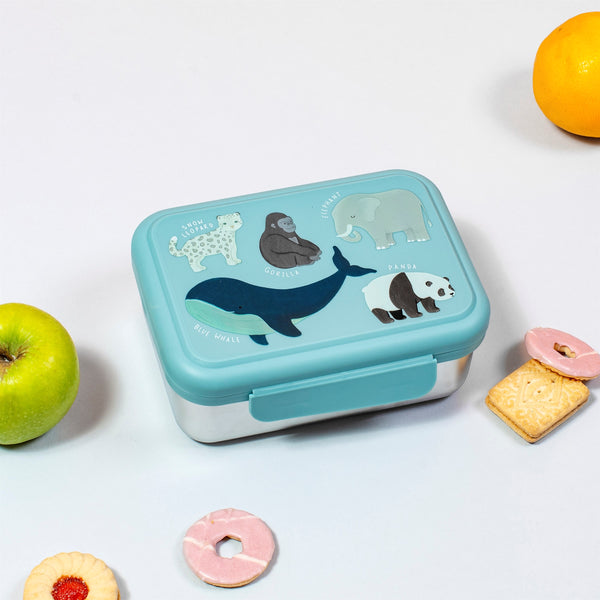 ENDANGERED ANIMALS METAL LUNCH BOX