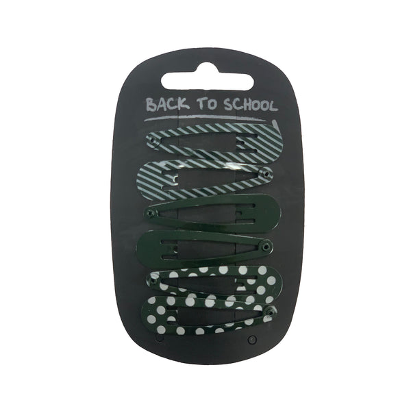 PATTERNEDHAIR CLIPS (X6)