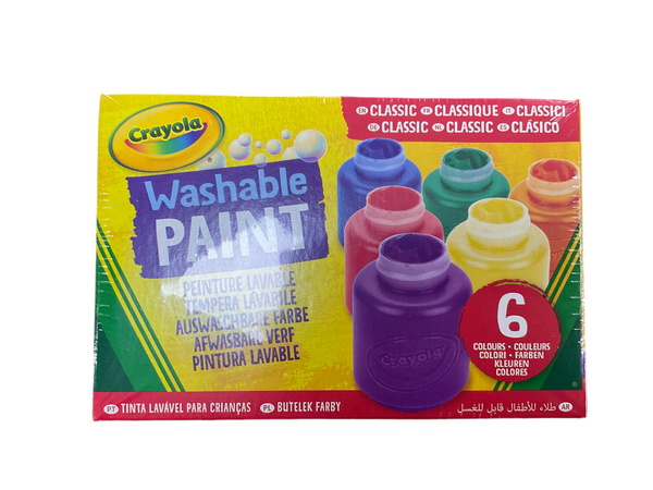6 WASHABLE KIDS PAINT