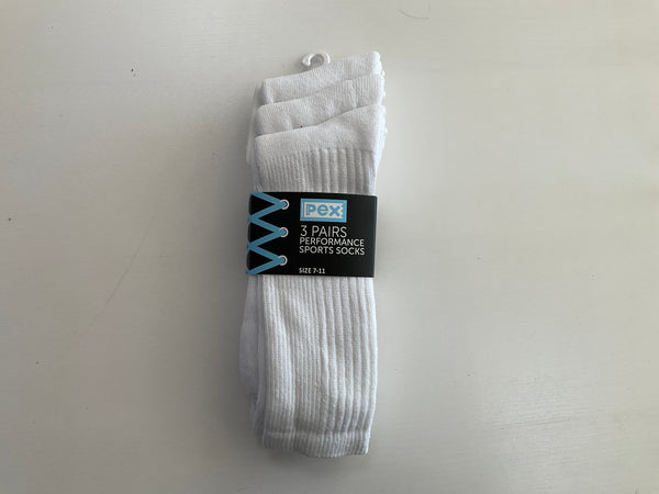 WHITE SPORTS SOCKS