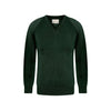Premium Knitted V-Neck Jumper - Bottle