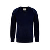 Premium Knitted V-Neck Jumper - Navy