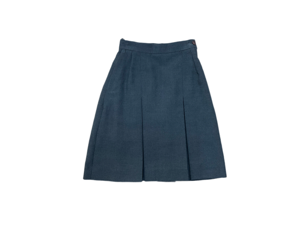 SALE - INVERTED BOX PLEAT GREY SKIRT