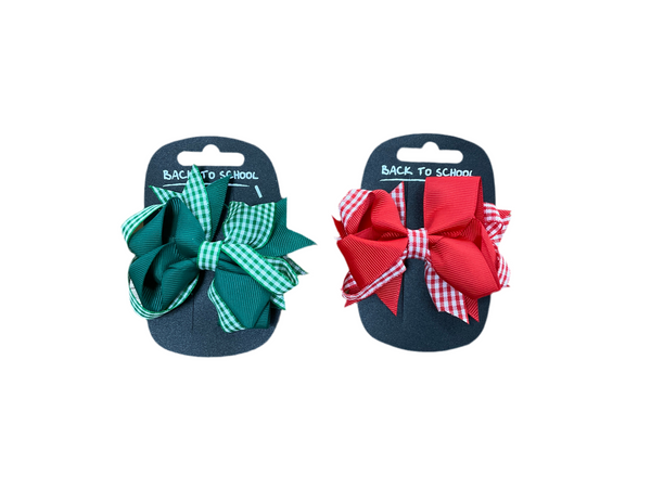 GINGHAM BOW