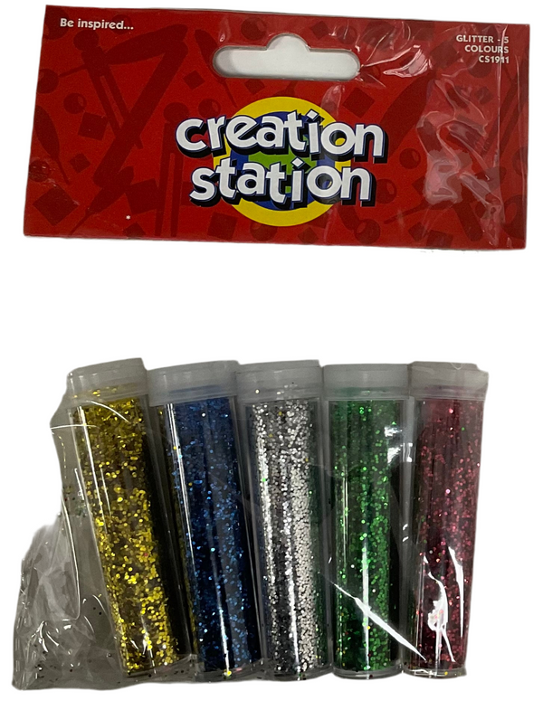 GLITTER 5 COLOURS CREATION STATION