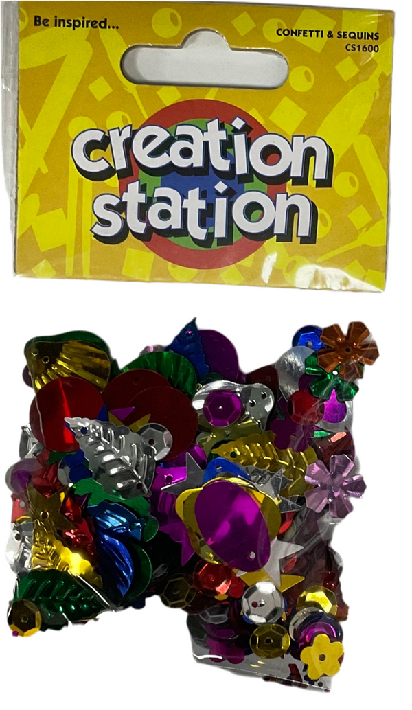CONFETTI AND SEQUINS CREATION STATION