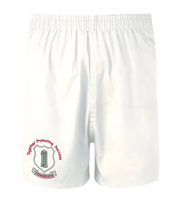 TOWERVIEW WHITE P.E SHORTS