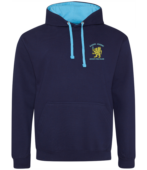 Contrast Hoodie - Bangor Academy Staff