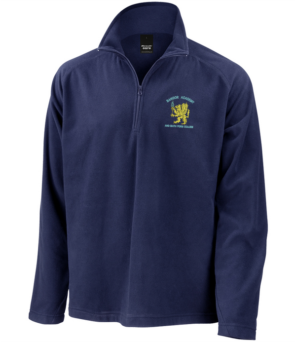 Lightweight Micro Fleece : 1/4 Zip Neck- Bangor Academy Staff