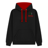 Rathmore-P.S. Staff: Contrast Hoodie (Black / Red)