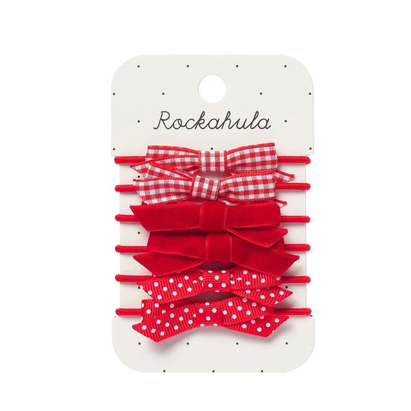 School Bow Pony Set-Red