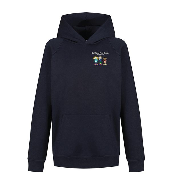 Premium Cotton-Rich Hoodie (Navy) - Ballyholme Pre-School Staff