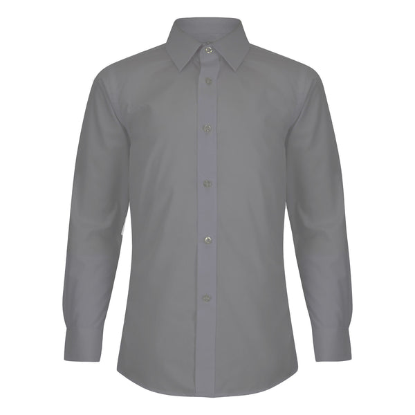 1880 SLIM FIT LONG SLEEVE SHIRT 2PK - GREY