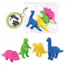 DINOSAUR ERASERS (SET OF 4)