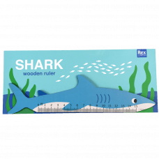 SHARK WOODEN RULER
