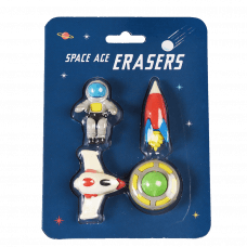 SET OF 4 SPACE AGE ERASERS