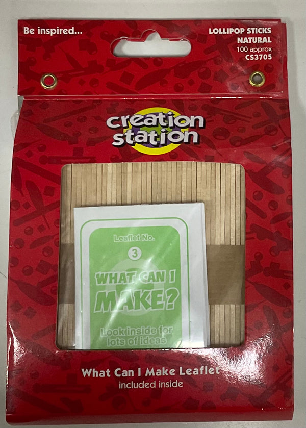 LOLLIPOP STICKS NATURAL CREATION STATION