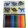 PREHISTORIC LAND 36 COLOURING PENCILS IN A TIN