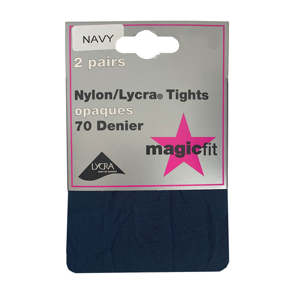 70 DENIER TIGHTS 2PK - NAVY