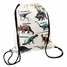 PREHISTORIC LAND DRAWSTRING BAG