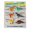 PREHISTORIC LAND ERASERS (SET OF 6)