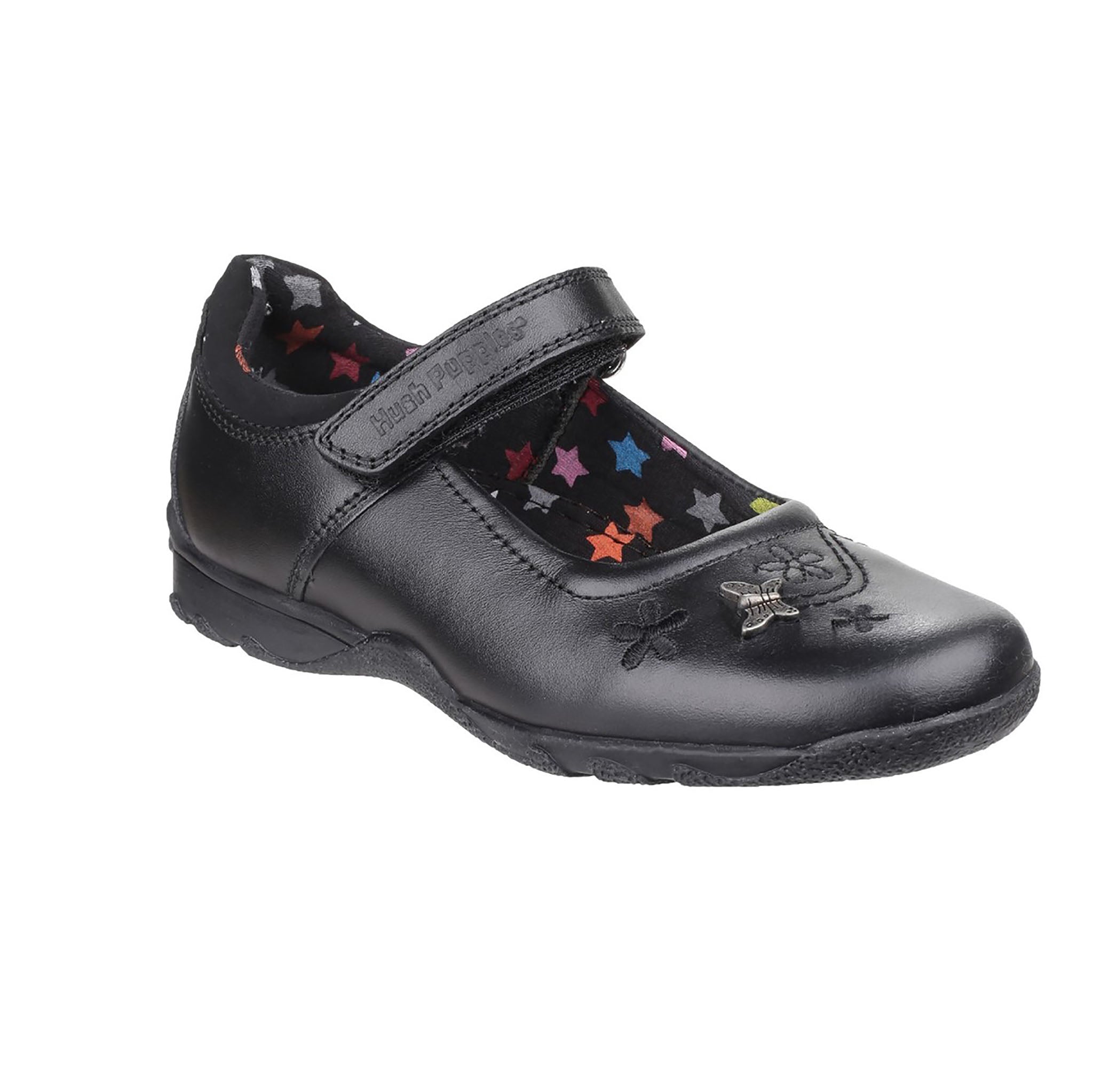 Hush Puppies Cindy - Mary Jane Bambina In Pelle Con Chiusura Velcro E Soletta Rimovibile