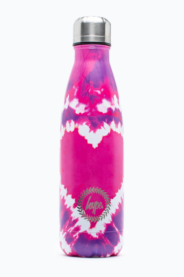 HYPE WATER BOTTLE - HEART HIPPY TIE DYE
