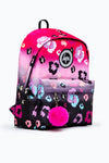 HYPE BACKPACK - BLACK & PINK LEOPARD PRINT